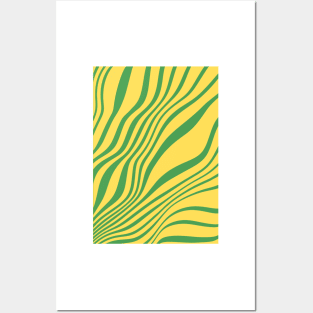 70's groovy wavy pattern Posters and Art